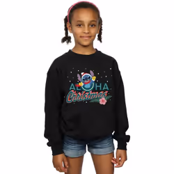 Disney - Sweat ALOHA - Fille (Noir)