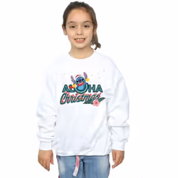 Disney - Sweat ALOHA - Fille (Blanc)