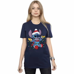 Disney - T-shirt - Femme (Bleu marine)