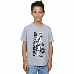 Star Wars - T-shirt THE MANDALORIAN - Garçon (Gris chiné)