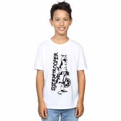Star Wars - T-shirt THE MANDALORIAN - Garçon (Blanc)