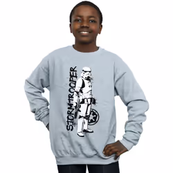Star Wars - Sweat THE MANDALORIAN - Garçon (Gris chiné)