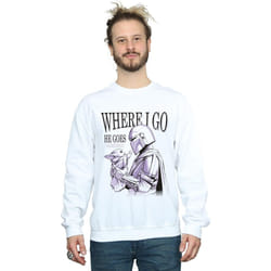 Star Wars - Sweat THE MANDALORIAN WHERE GO - Homme (Blanc)