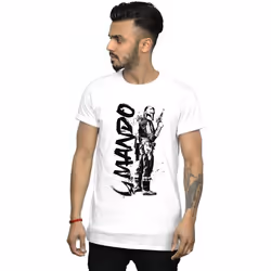 Star Wars - T-shirt THE MANDALORIAN - Homme (Blanc)