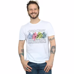 Star Wars - T-shirt THE MANDALORIAN - Homme (Blanc)