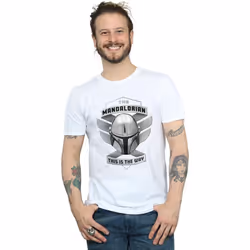 Star Wars - T-shirt THE MANDALORIAN THIS IS THE WAY - Homme (Blanc)
