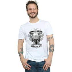 Star Wars - T-shirt THE MANDALORIAN THIS IS THE WAY - Homme (Blanc)