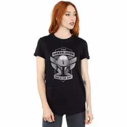 Star Wars - T-shirt THE MANDALORIAN THIS IS THE WAY - Femme (Noir)