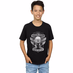 Star Wars - T-shirt THE MANDALORIAN THIS IS THE WAY - Garçon (Noir)