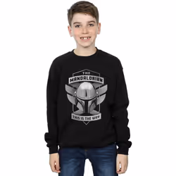 Star Wars - Sweat THE MANDALORIAN THIS IS THE WAY - Garçon (Noir)