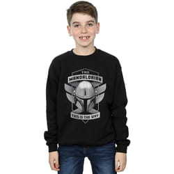 Star Wars - Sweat THE MANDALORIAN THIS IS THE WAY - Garçon (Noir)