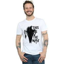 Star Wars - T-shirt THE MANDALORIAN THE WAY - Homme (Blanc)