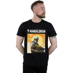 Star Wars - T-shirt THE MANDALORIAN THE CHILD - Homme (Noir)