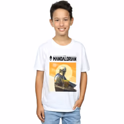 Star Wars - T-shirt THE MANDALORIAN THE CHILD - Garçon (Blanc)