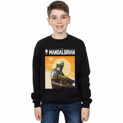 Star Wars - Sweat THE MANDALORIAN THE CHILD - Garçon (Noir)