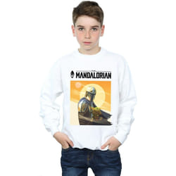 Star Wars - Sweat THE MANDALORIAN THE CHILD - Garçon (Blanc)