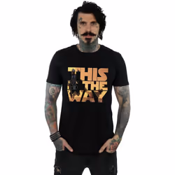 Star Wars - T-shirt THE MANDALORIAN THE WAY - Homme (Noir)