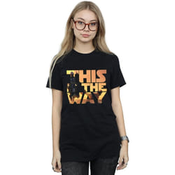 Star Wars - T-shirt THE MANDALORIAN THE WAY - Femme (Noir)