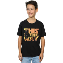 Star Wars - T-shirt THE MANDALORIAN THE WAY - Garçon (Noir)