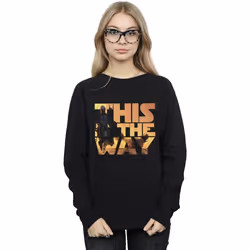 Star Wars - Sweat THE MANDALORIAN THE WAY - Femme (Noir)