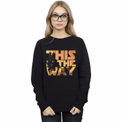 Star Wars - Sweat THE MANDALORIAN THE WAY - Femme (Noir)