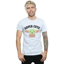 Star Wars - T-shirt THE MANDALORIAN SUPER CUTE - Homme (Gris chiné)