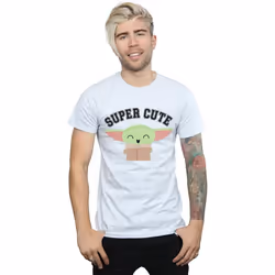 Star Wars - T-shirt THE MANDALORIAN SUPER CUTE - Homme (Gris chiné)