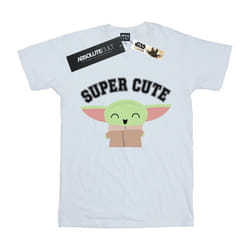 Star Wars - T-shirt THE MANDALORIAN SUPER CUTE - Fille (Blanc)
