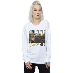 Star Wars - Sweat THE MANDALORIAN COME TO THE CUTE SIDE - Femme (Blanc)