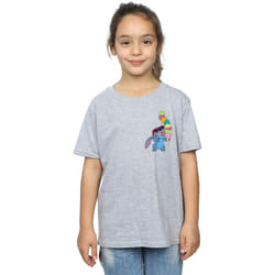 Disney - T-shirt - Fille (Gris chiné)