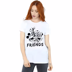 Disney - T-shirt MICKEY MOUSE AND FRIENDS - Femme (Blanc)