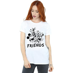 Disney - T-shirt MICKEY MOUSE AND FRIENDS - Femme (Blanc)