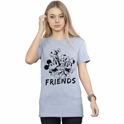 Disney - T-shirt MICKEY MOUSE AND FRIENDS - Femme (Gris chiné)