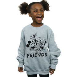 Disney - Sweat MICKEY MOUSE AND FRIENDS - Fille (Gris chiné)