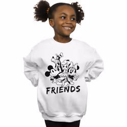Disney - Sweat MICKEY MOUSE AND FRIENDS - Fille (Blanc)