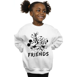 Disney - Sweat MICKEY MOUSE AND FRIENDS - Fille (Blanc)