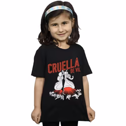 Disney - T-shirt - Fille (Noir)