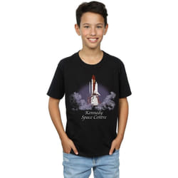 NASA - T-shirt KENNEDY SPACE CENTRE LIFT OFF - Garçon (Noir)