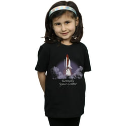 NASA - T-shirt KENNEDY SPACE CENTRE LIFT OFF - Fille (Noir)