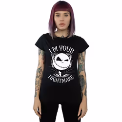 Disney - T-shirt NIGHTMARE BEFORE CHRISTMAS - Femme (Noir)