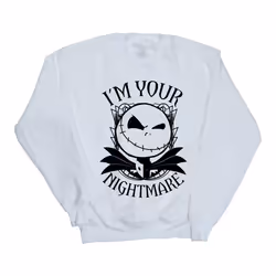 Disney - Sweat NIGHTMARE BEFORE CHRISTMAS - Fille (Blanc)