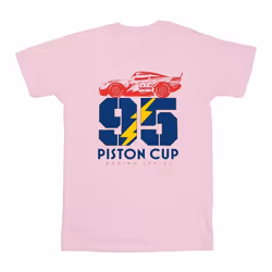 Disney - T-shirt CARS PISTON CUP - Femme (Rose clair)