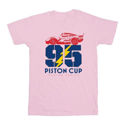 Disney - T-shirt CARS PISTON CUP - Femme (Rose clair)
