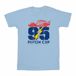 Disney - T-shirt CARS PISTON CUP - Fille (Bleu clair)