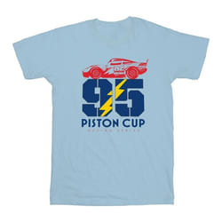 Disney - T-shirt CARS PISTON CUP - Fille (Bleu clair)