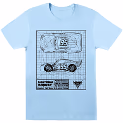 Disney - T-shirt CARS - Garçon (Bleu clair)
