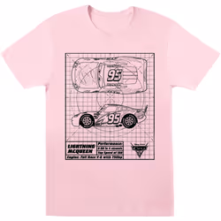 Disney - T-shirt CARS - Garçon (Rose clair)