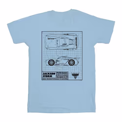 Disney - T-shirt CARS - Garçon (Bleu clair)