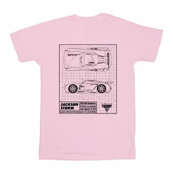 Disney - T-shirt CARS - Garçon (Rose clair)