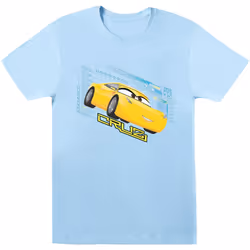 Disney - T-shirt CARS - Fille (Bleu clair)